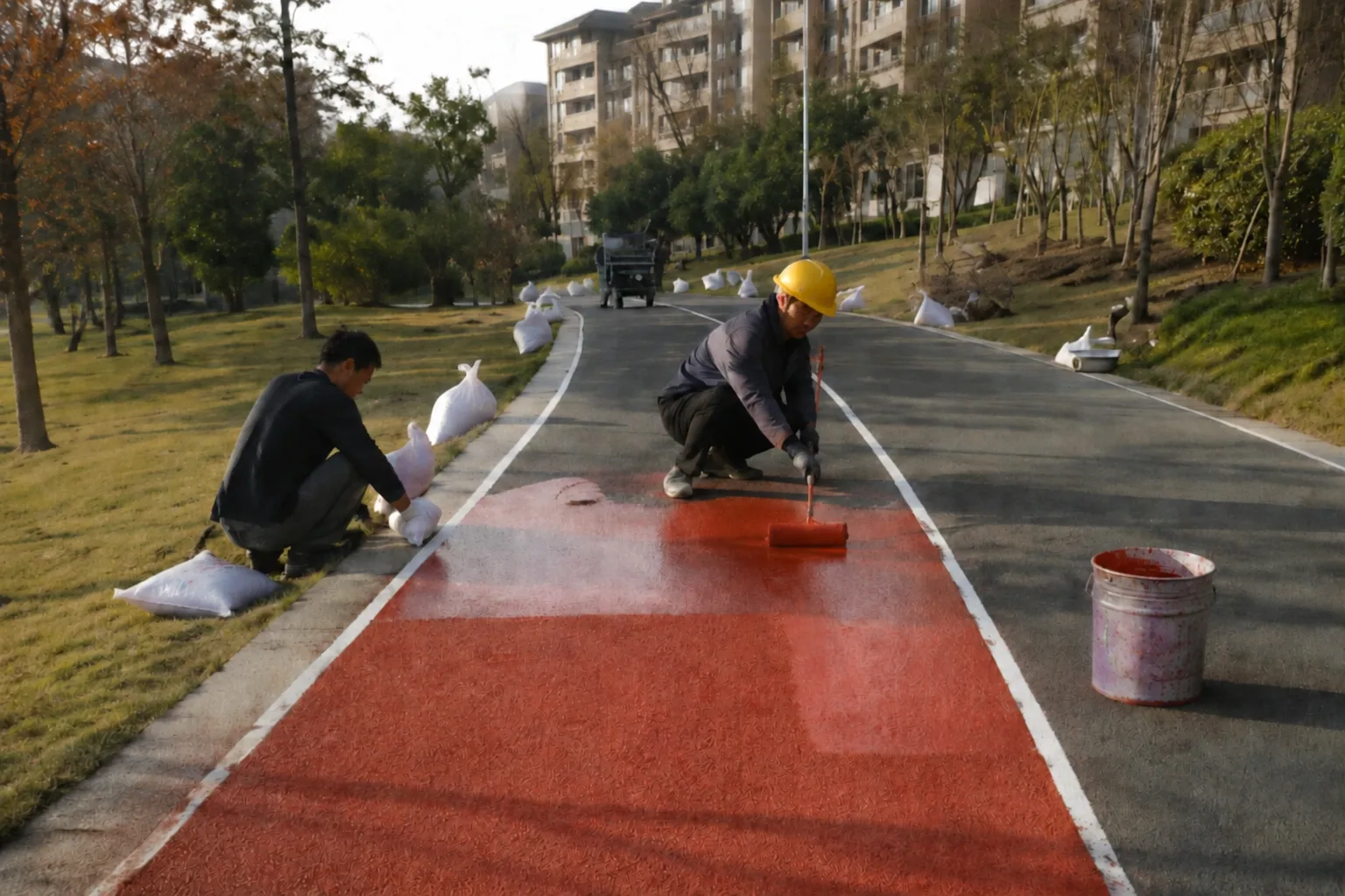 坡道防滑防腐地坪项目案例