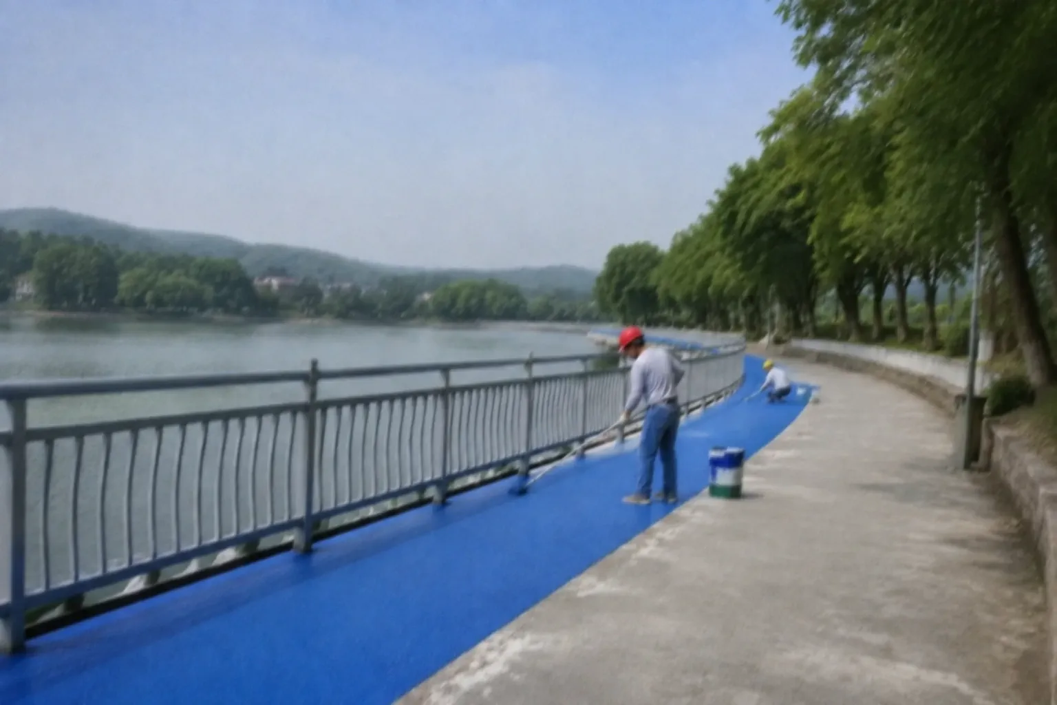 城市森林公园慢行步道基层处理